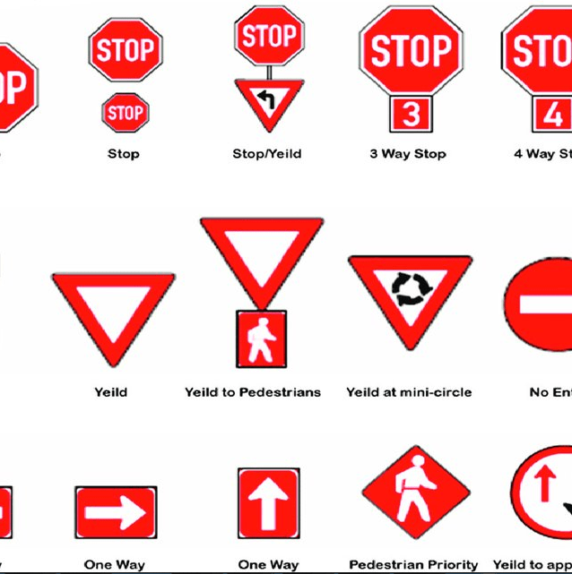 What Does A Red and White Triangular Sign at an Intersection Means