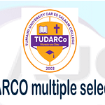 TUDARCO Single and Multiple Selection 2022/23 First Round