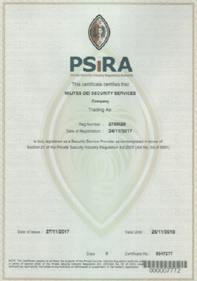 How Do i Get a Psira Certificate?.