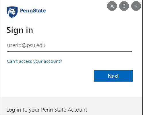 penn state portal login