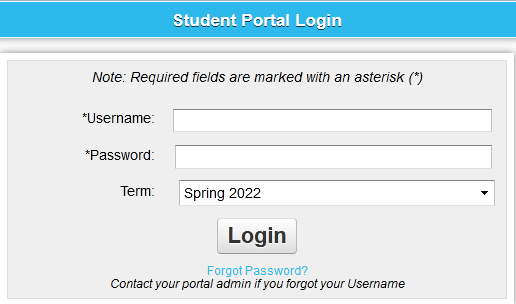 My Student Portal Login