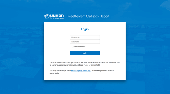 UNHCR Sign In Portal