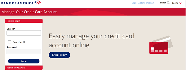Bank of America credit card Fastests login Portal