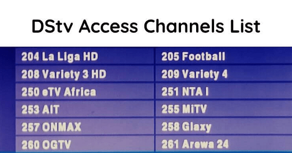 List of DStv Bomba Channels and Price in Tanzania 2022/2023