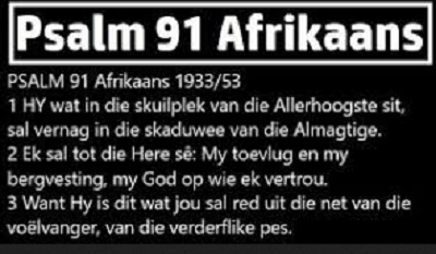 Psalm 91 Afrikaans
